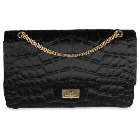 chanel crocodile bag|Chanel crocodile 227 flap bag.